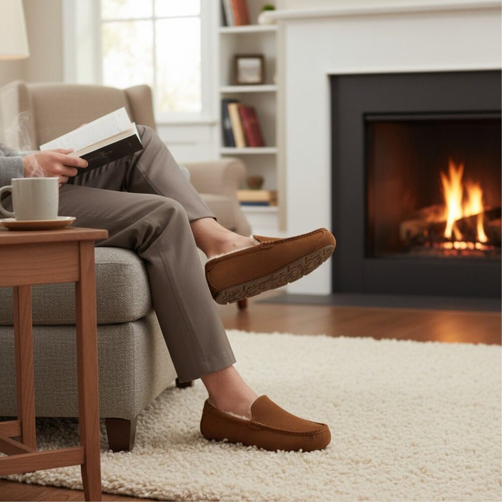 KOOLABURRA BY UGG Men's Tipton Slippers Chestnut 9M NEW